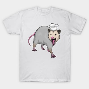 Opossum Cook Chef hat T-Shirt